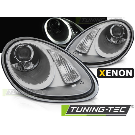 Világítás TUNING-TEC első lámpák XENON PORSCHE BOXSTER / CAYMAN 987 05-08-hoz (D2S), ezüst | race-shop.hu
