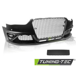 TUNING-TEC első lökhárító (Sport) AUDI A4 B8 12-15-höz (parkolószenzorral), fekete króm