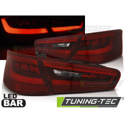 TUNING-TEC LED hátsó lámpák AUDI A3 8V 3D 12-16-hoz, piros-fehér