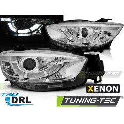 TUNING-TEC első lámpák (True DRL) MAZDA CX5 11-15 XENON-hoz (D4S), króm