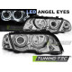 TUNING-TEC első lámpák (Angel Eyes) BMW E46 05.98-08.01 S/T-hez (LIMOUSINE, TOURING, H7), króm, V2