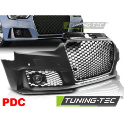 ELÜLSŐ LÖKHÁRÍTÓ SPORT KRÓM FEKETE PDC AUDI A3 12-16