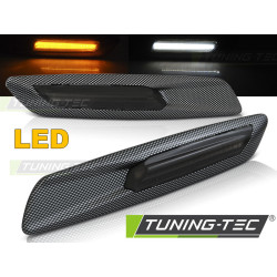 OLDALSÓ IRÁNYJELZő FÜSTSZÍNű LED CARBON F10 STÍLUS BMW E60/ E90/ E92/ E82