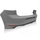 Body kitek és vizuális kiegészítők TUNING-TEC hátsó lökhárító (Sport) VW GOLF 7 13-17-hez | race-shop.hu