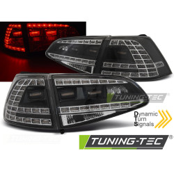 LED HÁTSÓ LÁMPÁK SPORT FEKETE SEQ VW GOLF 7 13-17