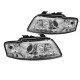 Világítás TUNING-TEC első lámpák (DRL) AUDI A4 B6 CABRIO 02-06-hoz (H1), króm | race-shop.hu