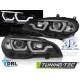 Világítás TUNING-TEC első lámpák (Tube Light, DRL) BMW X5 E70 07-13-hoz (H7/H1), fekete | race-shop.hu