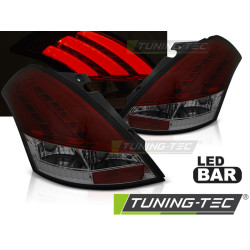 TUNING-TEC LED hátsó lámpák (LED Bar) SUZUKI SWIFT V 10-17-hez, piros-füstös