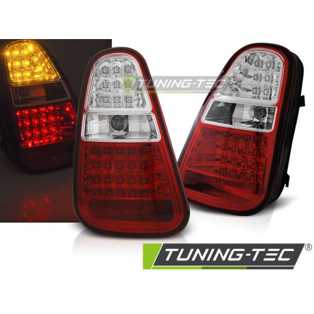 Világítás TUNING-TEC LED hátsó lámpák MINI COOPER R50 /R52 /R53 04-06-hoz, piros-fehér | race-shop.hu