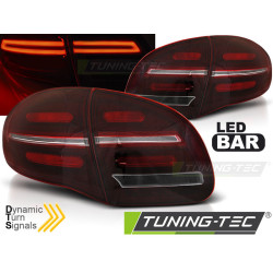 LED BAR HÁTSÓ LÁMPÁK PIROS WHITE SEQ PORSCHE CAYENNE 10-15