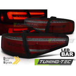 LED BAR HÁTSÓ LÁMPÁK PIROS FÜSTSZÍNű SEQ AUDI A4 B8 12-15 SEDAN OEM LED