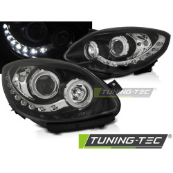 TUNING-TEC első lámpák (DRL) RENAULT TWINGO 07-11-hez (H1), fekete