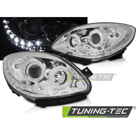 Világítás TUNING-TEC első lámpák (DRL) RENAULT TWINGO 07-11-hez (H1), króm | race-shop.hu
