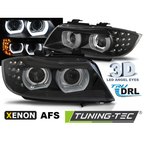 Világítás TUNING-TEC első lámpák (DRL) XENON BMW E90/E91 09-11-hez (AFS), fekete | race-shop.hu