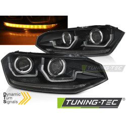 VW POLO VI 2G 17-21 SEQ LED FEKETE