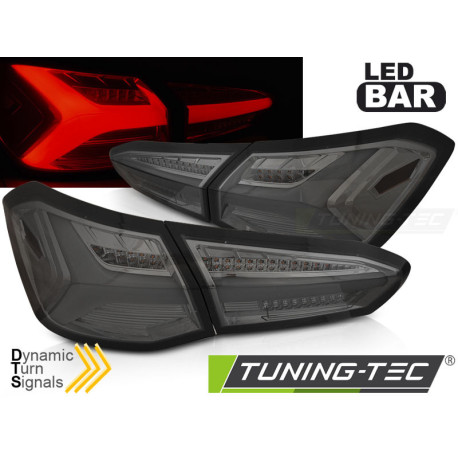 Világítás TUNING-TEC LED hátsó lámpák (SEQ) FORD FOCUS 4 18-21 HATCHBACK-hez, füstös | race-shop.hu