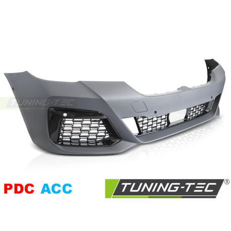 Body kitek és vizuális kiegészítők TUNING-TEC első lökhárító (Sport) BMW G30 G31 LCI 20-23-hoz (parkolószenzorral, adaptív tempomattal) | race-shop.hu