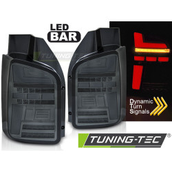 TUNING-TEC LED hátsó lámpák (LED Bar, SEQ) VW T6.1 20-hoz (gyári izzós lámpához), füstös, V1