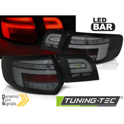 TUNING-TEC LED hátsó lámpák (LED Bar, SEQ) AUDI A3 8P 5D 08-12-höz, fekete