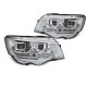 Világítás TUNING-TEC első lámpák (Tube Light, DRL, SEQ) VW T6.1 20-hoz (H7), króm | race-shop.hu