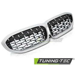 TUNING-TEC hűtőrács (Diamond) BMW G20/G21 19-22-höz, ezüst króm