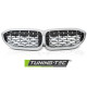 Body kitek és vizuális kiegészítők TUNING-TEC hűtőrács (Diamond) BMW G20/G21 19-22-höz, ezüst króm | race-shop.hu