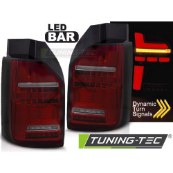 LED BAR HÁTSÓ LÁMPÁK PIROS FÜSTSZÍNű SEQ VW T6,T6.1 15-21 OEM LED