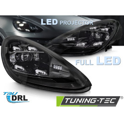 LED FÉNYSZÓRÓ DRL FEKETE PORSCHE CAYENNE 10-15