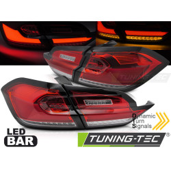 TUNING-TEC LED hátsó lámpák FORD FIESTA MK8 17-21 HATCHBACK-hez, piros-fehér