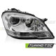 Világítás TUNING-TEC első lámpa MERCEDES W164 09-11-hez (H7, TYC), króm, jobb | race-shop.hu