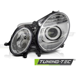 TUNING-TEC első lámpa MERCEDES W211 06-09-hez (H7, TYC), króm, bal