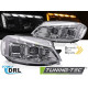 Világítás TUNING-TEC első lámpák (DRL, SEQ) W/WELCOME VW GOLF 7 17-19-hez (H7), króm | race-shop.hu