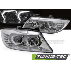 LED fényszórók króm kivitelben BMW E90/E91 05-08-hoz