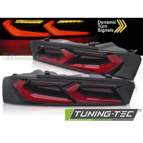 Világítás TUNING-TEC LED hátsó lámpák CHEVROLET CAMARO 16-18-hoz (homologáció nélkül), piros-fekete | race-shop.hu