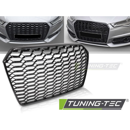 Body kitek és vizuális kiegészítők TUNING-TEC hűtőrács (Sport) AUDI A6 C7 11-14-hez, fényes fekete | race-shop.hu