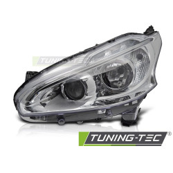 Fényszóró króm LED bal oldal TYC PEUGEOT 208 12-15-höz