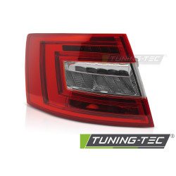 LED hátsó lámpa piros-fehér bal oldal TYC SKODA OCTAVIA III 12-16 LIFTBACK-hez