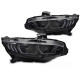 Világítás TUNING-TEC LED első lámpák (DRL, SEQ) HONDA CIVIC X 16-21-hez (LED, homologáció nélkül), fekete | race-shop.hu