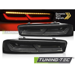 TUNING-TEC LED hátsó lámpák CHEVROLET CAMARO 16-18-hoz (homologáció nélkül), fekete-füstös, V1