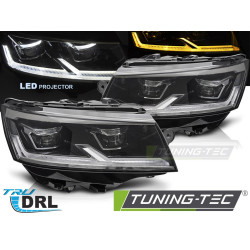 LED fényszórók fekete DRL VW T6.1 20-24-hez