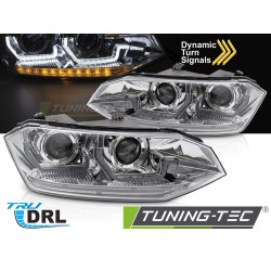 VW POLO VI 2G 17-21 SEQ LED DRL króm