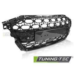 TUNING-TEC hűtőrács (Sport) AUDI A3 8Y 19-24-hez (parkolószenzorral), fényes fekete
