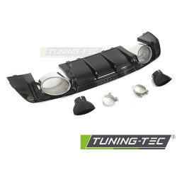 Diffúzor dupla kimenettel fényes fekete SPORTSTÍLUS AUDI TT 8S 14-18-hoz