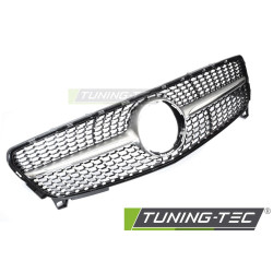 Hűtőrács gyémánt mintázattal MERCEDES W176 15-18 (Ezüst Króm)