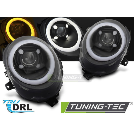 Világítás TUNING-TEC első lámpák (Tube Light, DRL) MINI (COOPER) F55 / F56 / F57 14-17-hez, fekete | race-shop.hu