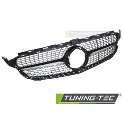 TUNING-TEC hűtőrács (Diamond) MERCEDES W205 18-21 / S205 18-21 / C205 18-23 / A205 18-23-hoz, fekete króm