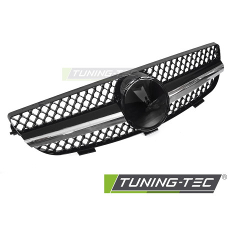 Body kitek és vizuális kiegészítők TUNING-TEC hűtőrács (Sport) MERCEDES CLK W209 03-10-hoz, fekete króm | race-shop.hu