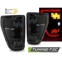 TUNING-TEC LED hátsó lámpák (Full LED, SEQ) FORD F150 MK14 20-23-hoz (homologáció nélkül), füstös