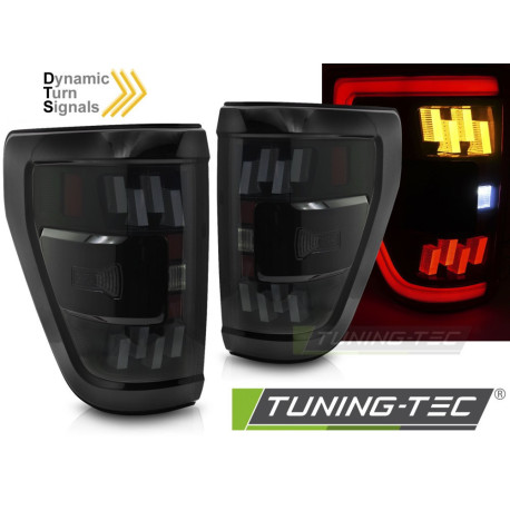 Világítás TUNING-TEC LED hátsó lámpák (Full LED, SEQ) FORD F150 MK14 20-23-hoz (homologáció nélkül), füstös | race-shop.hu