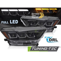 FULL LED fényszórók SEQ irányjelzővel és DRL-lel FORD MUSTANG 14-17